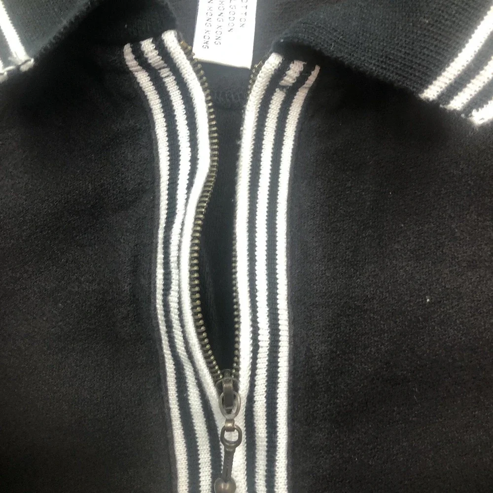 Denim Supply, Men's Black &White Polo Classic Fit‎ Size Medium